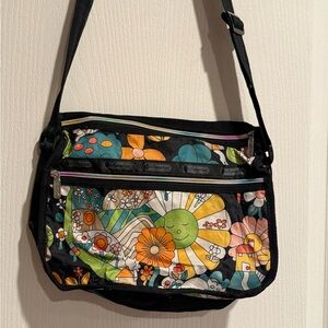 Lesportsac Black Crossbody Bag with Adjustable Strap